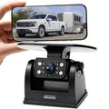 VEKOOTO MZ6 WiFi Magnetic Solar Backup Camera 10500mAh Rechargeable Battery Wireless for Truck RV Trailer Car Easy Hitching Gooseneck Horse Boat Travel Trailer Fifth Wheels RV Camper Reverse for iPhone iPad Android Metal Digital Mount Safety Waterproof